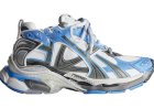 Balenciaga Runner Sneakers in Blue & White: A Bold Step in Luxury Footwear