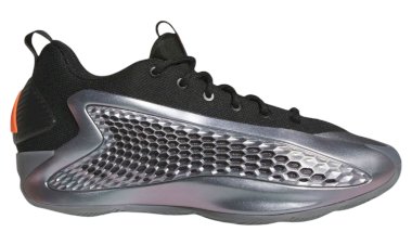 Adidas Anthony Edwards 1 Low: Iron Sharpens Iron in Metallic Iron & Core Black